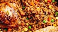 One Pan Asian Chicken & Rice One Pan Asian Chicken & Rice