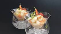 Ceviche of scallops and salmon Ceviche of scallops and salmon