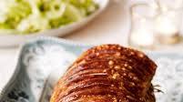 Roast pork with smoked ham and gruyère stuffing Roast pork with smoked ham and gruyère stuffing