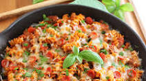 Cheesy Skillet Pizza Pasta Cheesy Skillet Pizza Pasta