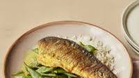 Sea bass with coconut & runner bean curry Sea bass with coconut & runner bean curry