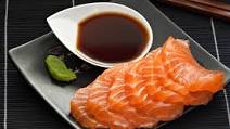Salmon Sashimi with Ponzu Salmon Sashimi with Ponzu
