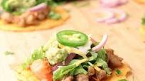 Cheesy Chicken Tostadas Cheesy Chicken Tostadas