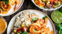 Skillet Shrimp with Creamy Chipotle Sauce