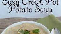 Easy Crock Pot Potato Soup Easy Crock Pot Potato Soup