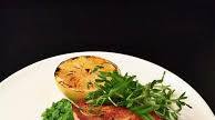 Wild Salmon with Mashy Peas, Pea Shoot Salad & Grilled Lemon Wild Salmon with Mashy Peas, Pea Shoot Salad & Grilled Lemon