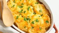 Three cheese potato bake recipe Three cheese potato bake recipe