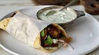 Curtis Stone's Souva with Pita and Tzatziki Recipe Curtis Stone's Souva with Pita and Tzatziki Recipe