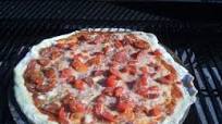 Spanish Style Pizza on the Grill with Classic ingredients from España! Spanish Style Pizza on the Grill with Classic ingredients from España!