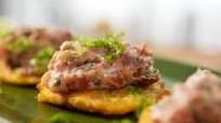 Tostones with Tuna Tartare Tostones with Tuna Tartare