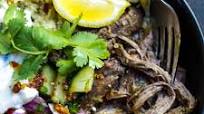 Gyro-Inspired Shredded Beef (Slow Cooker or Instant Pot) Gyro-Inspired Shredded Beef (Slow Cooker or Instant Pot)