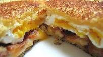 Grilled Cheese Sandwich with Bacon and Fried Egg Grilled Cheese Sandwich with Bacon and Fried Egg