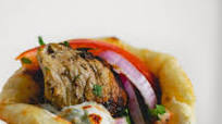 Pork Souvlaki Pita Wraps (with Tzatziki) Pork Souvlaki Pita Wraps (with Tzatziki)