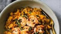 Cheesy Butternut Squash Rice Bowl With Shrimp Cheesy Butternut Squash Rice Bowl With Shrimp
