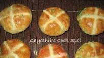 Eggless hot cross buns Eggless hot cross buns