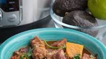 Instant Pot Pork Stew with Sweet Potato, Black Beans, and Greens Instant Pot Pork Stew with Sweet Potato, Black Beans, and Greens