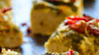 Roasted Garlic Sun-Dried Tomato Pesto Focaccia Roasted Garlic Sun-Dried Tomato Pesto Focaccia