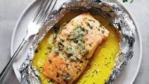 Lemon Garlic Butter Salmon in Foil with Pineapple Lemon Garlic Butter Salmon in Foil with Pineapple