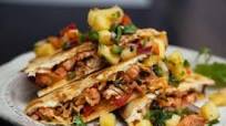 Tandoori Chicken Quesadillas, Pineapple Salsa Tandoori Chicken Quesadillas, Pineapple Salsa