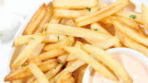 Air Fried Frozen French Fries (+ Awesome Chipotle Mayo Dip) Air Fried Frozen French Fries (+ Awesome Chipotle Mayo Dip)
