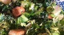 Kale and Shaved Brussel Sprout Caesar Kale and Shaved Brussel Sprout Caesar