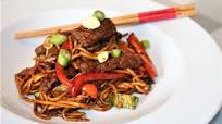 Stir-Fried Beef Noodles with Black Bean Garlic Sauce Stir-Fried Beef Noodles with Black Bean Garlic Sauce