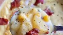 Cheddar Cauliflower Corn Chowder Cheddar Cauliflower Corn Chowder