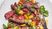 Grilled Flank Steak with Tomato Salad Grilled Flank Steak with Tomato Salad