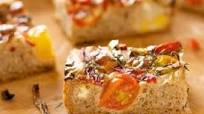 Roasted Pepper, Chili, Cherry Tomato and Mozzarella Focaccia Roasted Pepper, Chili, Cherry Tomato and Mozzarella Focaccia