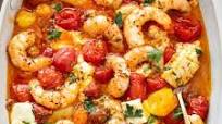 Baked Feta Shrimp and Tomatoes Baked Feta Shrimp and Tomatoes