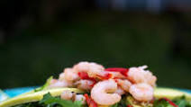 Prawn, Garlic, and Avocado Salad Prawn, Garlic, and Avocado Salad