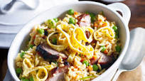 Barbecued pork fried rice Barbecued pork fried rice