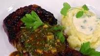 Grilled Rib Eye Steak with Mango Chimichurri Grilled Rib Eye Steak with Mango Chimichurri