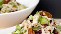 Chicken, Cranberry, Pecan and Orzo Salad with a Lemon Vinaigrette Chicken, Cranberry, Pecan and Orzo Salad with a Lemon Vinaigrette