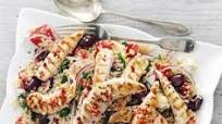 Griddled chicken with quinoa Greek salad Griddled chicken with quinoa Greek salad