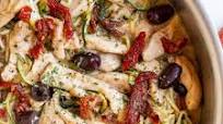 Creamy Mediterranean Chicken with Zucchini Noodles Creamy Mediterranean Chicken with Zucchini Noodles