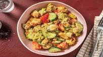 Italian Herbed Chicken & Crouton Salad with Creamy Pesto Dressing Italian Herbed Chicken & Crouton Salad with Creamy Pesto Dressing
