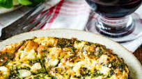 Frittata with mint spinach and feta Frittata with mint spinach and feta