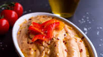 Roasted Red Pepper Hummus Recipe Roasted Red Pepper Hummus Recipe