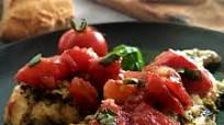 Pesto Chicken with Bruschetta Pesto Chicken with Bruschetta