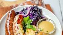 Sheet Pan German Bratwurst, Potatoes and Cabbage Sheet Pan German Bratwurst, Potatoes and Cabbage