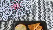 Lemon Parmesan Pita Chips + Sabra Hummus Lemon Parmesan Pita Chips + Sabra Hummus
