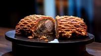 Pork Wellington with Lattice Crackling and Flavours of Banh Mi Pork Wellington with Lattice Crackling and Flavours of Banh Mi