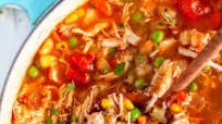 Loaded Chicken Hominy Soup (Chicken Pozole) Loaded Chicken Hominy Soup (Chicken Pozole)