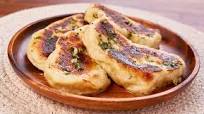 Garlic and herb flatbread Garlic and herb flatbread