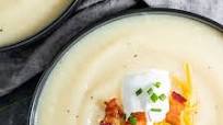 Instant Pot Loaded Cauliflower Soup {Keto} Instant Pot Loaded Cauliflower Soup {Keto}