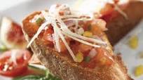 Tomato and Parmesan Bruschetta Slices Tomato and Parmesan Bruschetta Slices