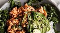 Spicy Salmon Salad Rice Bowls Spicy Salmon Salad Rice Bowls