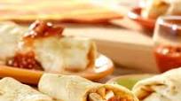 Oven-Fried Chicken Chimichangas Oven-Fried Chicken Chimichangas