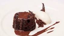 Steamed chocolate sponge puddings with malt ice cream Steamed chocolate sponge puddings with malt ice cream